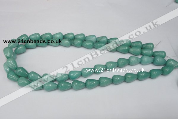 CCN141 15.5 inches 10*14mm teardrop candy jade beads wholesale