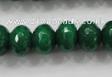 CCN1416 15.5 inches 10*14mm faceted rondelle candy jade beads