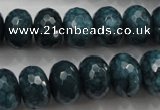 CCN1426 15.5 inches 10*14mm faceted rondelle candy jade beads