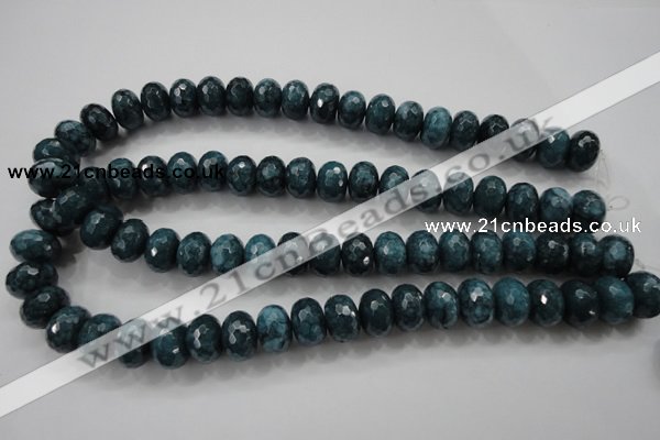 CCN1426 15.5 inches 10*14mm faceted rondelle candy jade beads