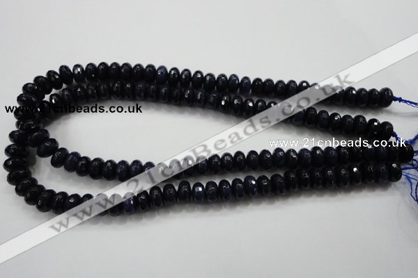 CCN1434 15.5 inches 6*10mm faceted rondelle candy jade beads