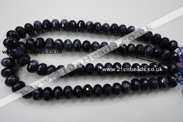 CCN1436 15.5 inches 10*14mm faceted rondelle candy jade beads