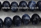 CCN1437 15.5 inches 12*16mm faceted rondelle candy jade beads