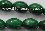 CCN1486 15.5 inches 15*20mm faceted rice candy jade beads wholesale