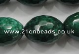 CCN1487 15.5 inches 18*25mm faceted rice candy jade beads wholesale