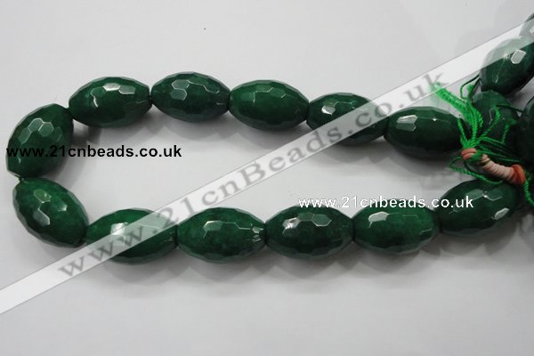 CCN1488 15.5 inches 20*30mm faceted rice candy jade beads wholesale