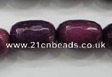 CCN1505 15.5 inches 13*20mm faceted drum candy jade beads wholesale