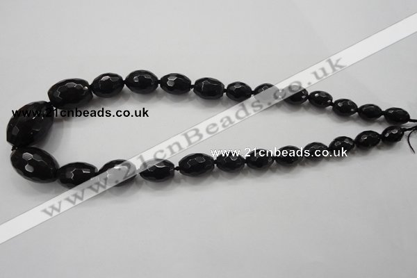 CCN1516 15.5 inches 10*14mm – 20*30mm faceted rice candy jade beads