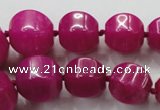 CCN1530 15.5 inches 8*8mm - 20*20mm pumpkin candy jade beads