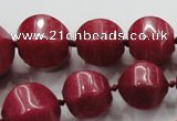 CCN1531 15.5 inches 8*8mm - 20*20mm pumpkin candy jade beads