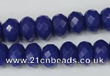 CCN155 15.5 inches 8*12mm faceted rondelle candy jade beads