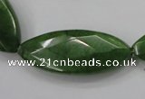 CCN1550 15.5 inches 15*40mm faceted marquise candy jade beads