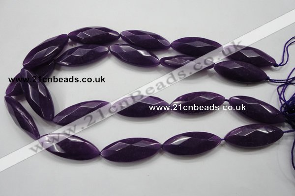 CCN1552 15.5 inches 15*40mm faceted marquise candy jade beads