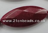 CCN1560 15.5 inches 20*48mm faceted marquise candy jade beads