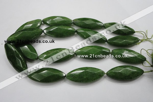 CCN1561 15.5 inches 20*48mm faceted marquise candy jade beads