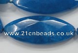 CCN1562 15.5 inches 20*48mm faceted marquise candy jade beads