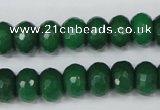 CCN157 15.5 inches 8*12mm faceted rondelle candy jade beads