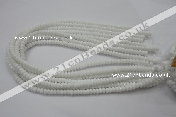 CCN1592 15.5 inches 4*6mm faceted rondelle candy jade beads