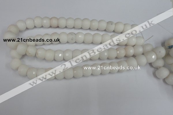 CCN160 15.5 inches 12*16mm faceted rondelle candy jade beads