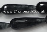 CCN1614 15.5 inches 14*40mm faceted teardrop candy jade beads