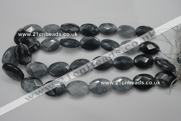 CCN1643 15.5 inches 18*25mm faceted oval candy jade beads