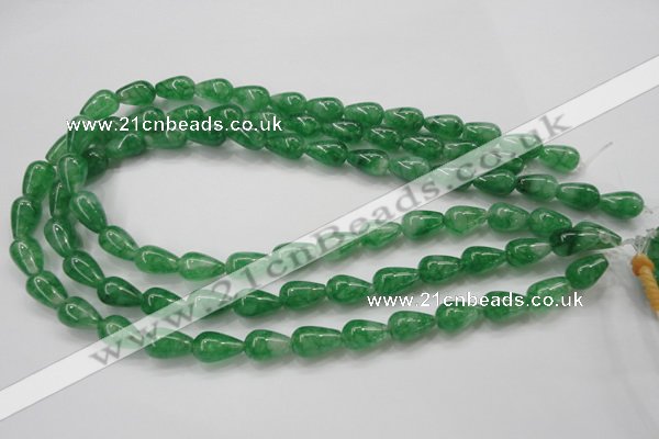 CCN1660 15.5 inches 9*14mm teardrop candy jade beads wholesale