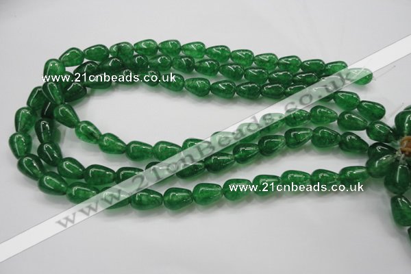 CCN1661 15.5 inches 10*14mm teardrop candy jade beads wholesale