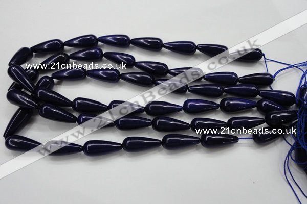 CCN1685 15.5 inches 10*25mm teardrop candy jade beads wholesale