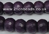 CCN169 15.5 inches 12*16mm faceted rondelle candy jade beads