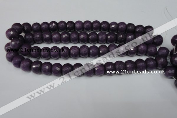 CCN169 15.5 inches 12*16mm faceted rondelle candy jade beads