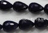 CCN1690 15.5 inches 13*18mm faceted teardrop candy jade beads wholesale