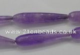 CCN1710 15.5 inches 8*40mm faceted teardrop candy jade beads wholesale