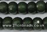 CCN172 15.5 inches 12*16mm faceted rondelle candy jade beads