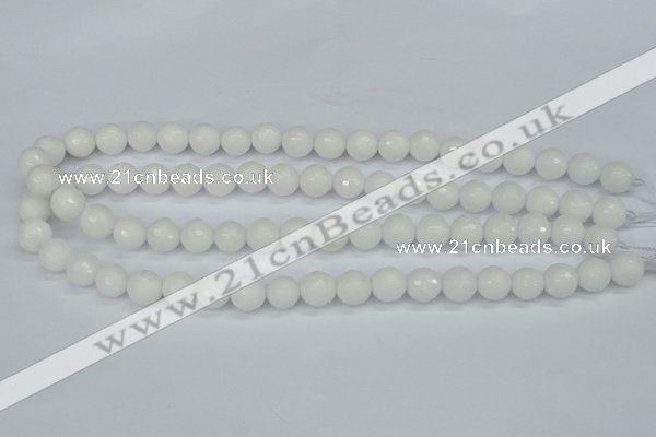 CCN1803 15 inches 10mm faceted round candy jade beads wholesale