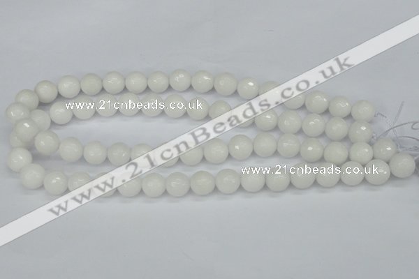 CCN1804 15 inches 12mm faceted round candy jade beads wholesale