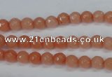 CCN1810 15 inches 4mm faceted round candy jade beads wholesale