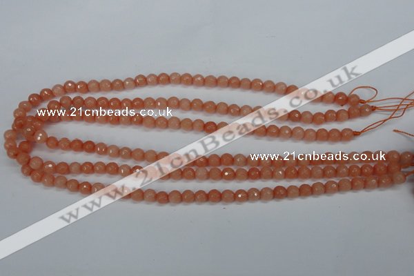 CCN1810 15 inches 4mm faceted round candy jade beads wholesale