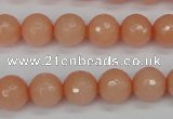 CCN1813 15 inches 10mm faceted round candy jade beads wholesale