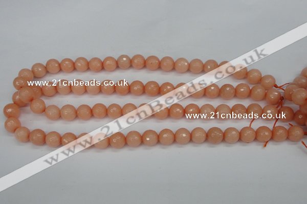 CCN1813 15 inches 10mm faceted round candy jade beads wholesale