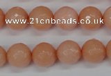 CCN1814 15 inches 12mm faceted round candy jade beads wholesale