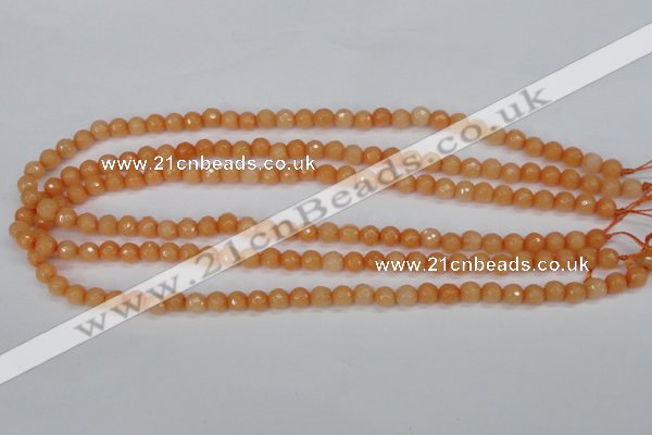 CCN1820 15 inches 4mm faceted round candy jade beads wholesale