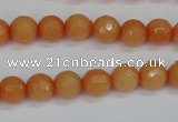 CCN1822 15 inches 8mm faceted round candy jade beads wholesale