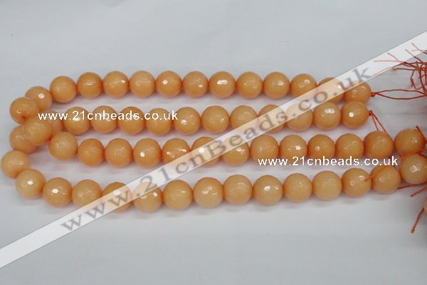 CCN1824 15 inches 12mm faceted round candy jade beads wholesale