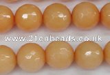 CCN1825 15 inches 14mm faceted round candy jade beads wholesale