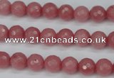 CCN1832 15 inches 8mm faceted round candy jade beads wholesale