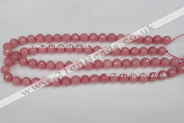 CCN1833 15 inches 10mm faceted round candy jade beads wholesale