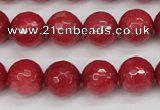 CCN1844 15 inches 12mm faceted round candy jade beads wholesale