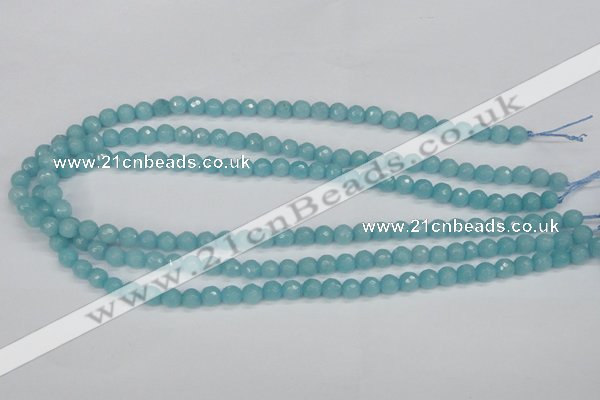 CCN1860 15 inches 4mm faceted round candy jade beads wholesale