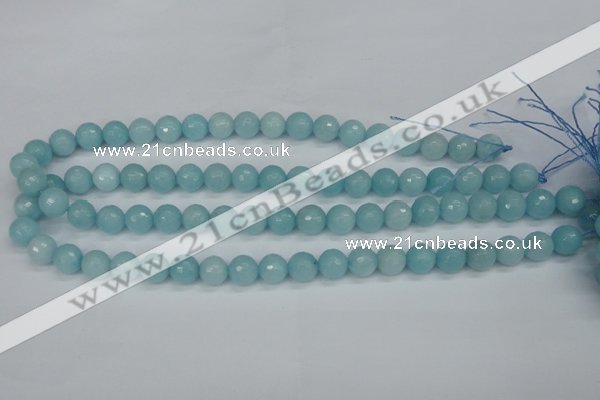 CCN1863 15 inches 10mm faceted round candy jade beads wholesale