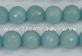 CCN1864 15 inches 12mm faceted round candy jade beads wholesale